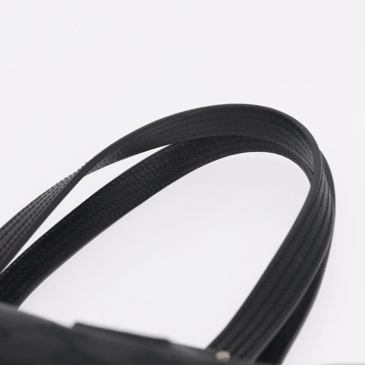 GUCCI GG Canvas Tote Bag Black Silver 113019 Auth 210930A