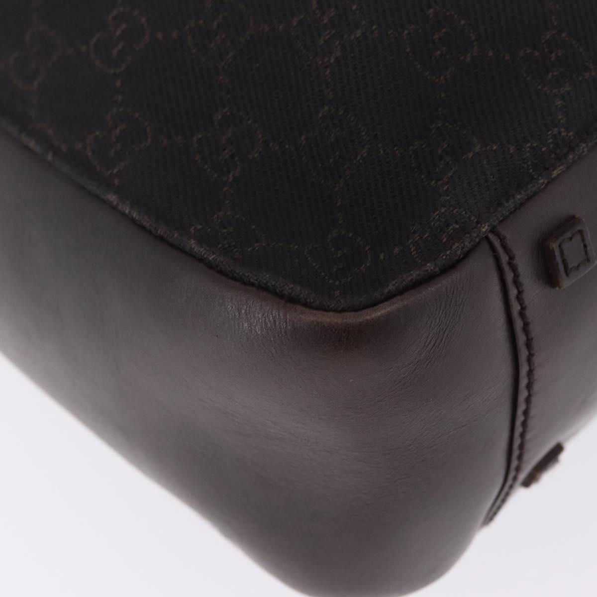 GUCCI GG Canvas Tote Bag Black 101920 Auth 210940A