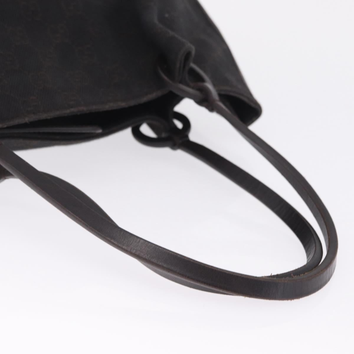 GUCCI GG Canvas Tote Bag Black 101920 Auth 210940A