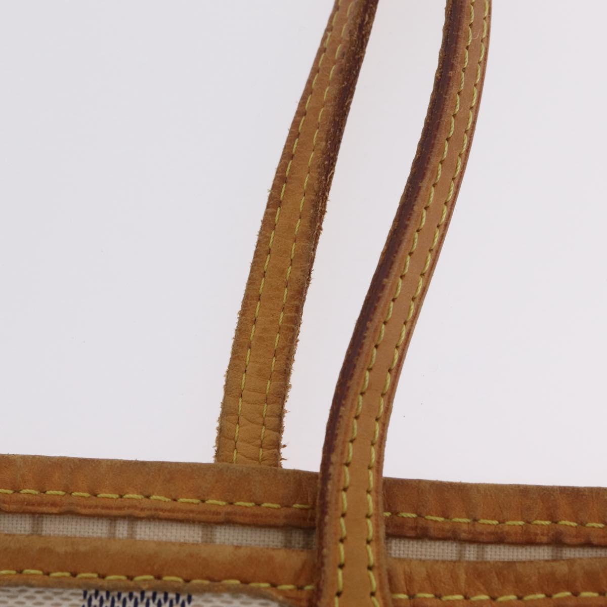 LOUIS VUITTON Damier Azur Neverfull MM Tote Bag N41605 LV Auth 210946A