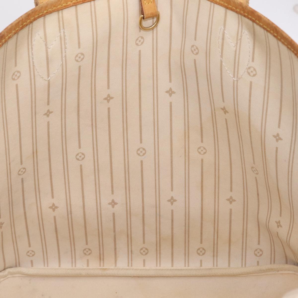LOUIS VUITTON Damier Azur Neverfull MM Tote Bag N41605 LV Auth 210946A