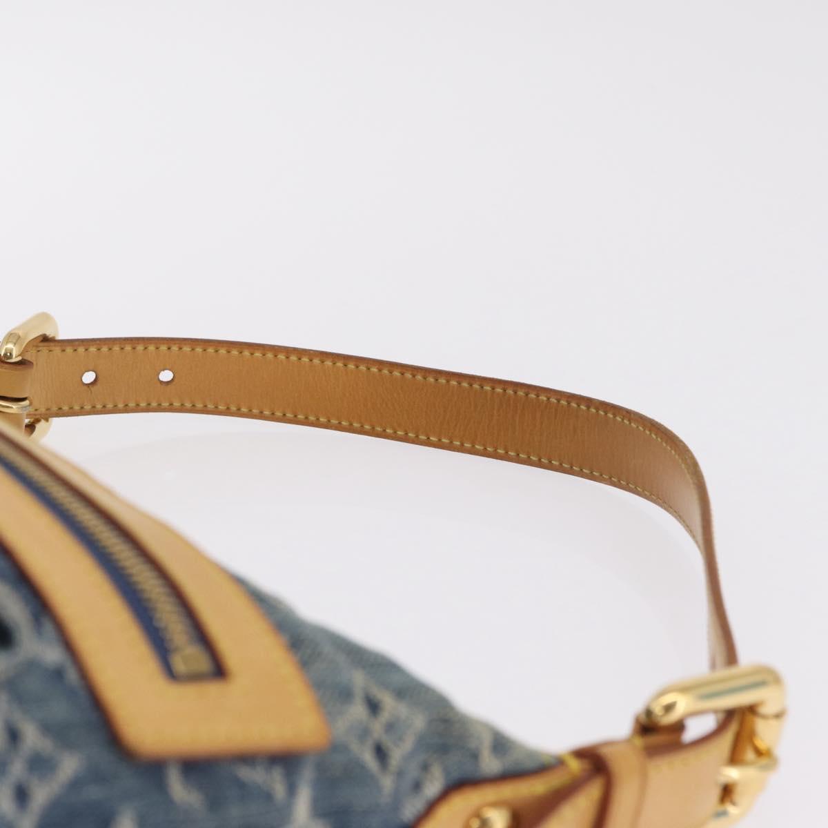 LOUIS VUITTON Monogram Denim Buggy PM Shoulder Bag Blue M95049 LV Auth 210947V