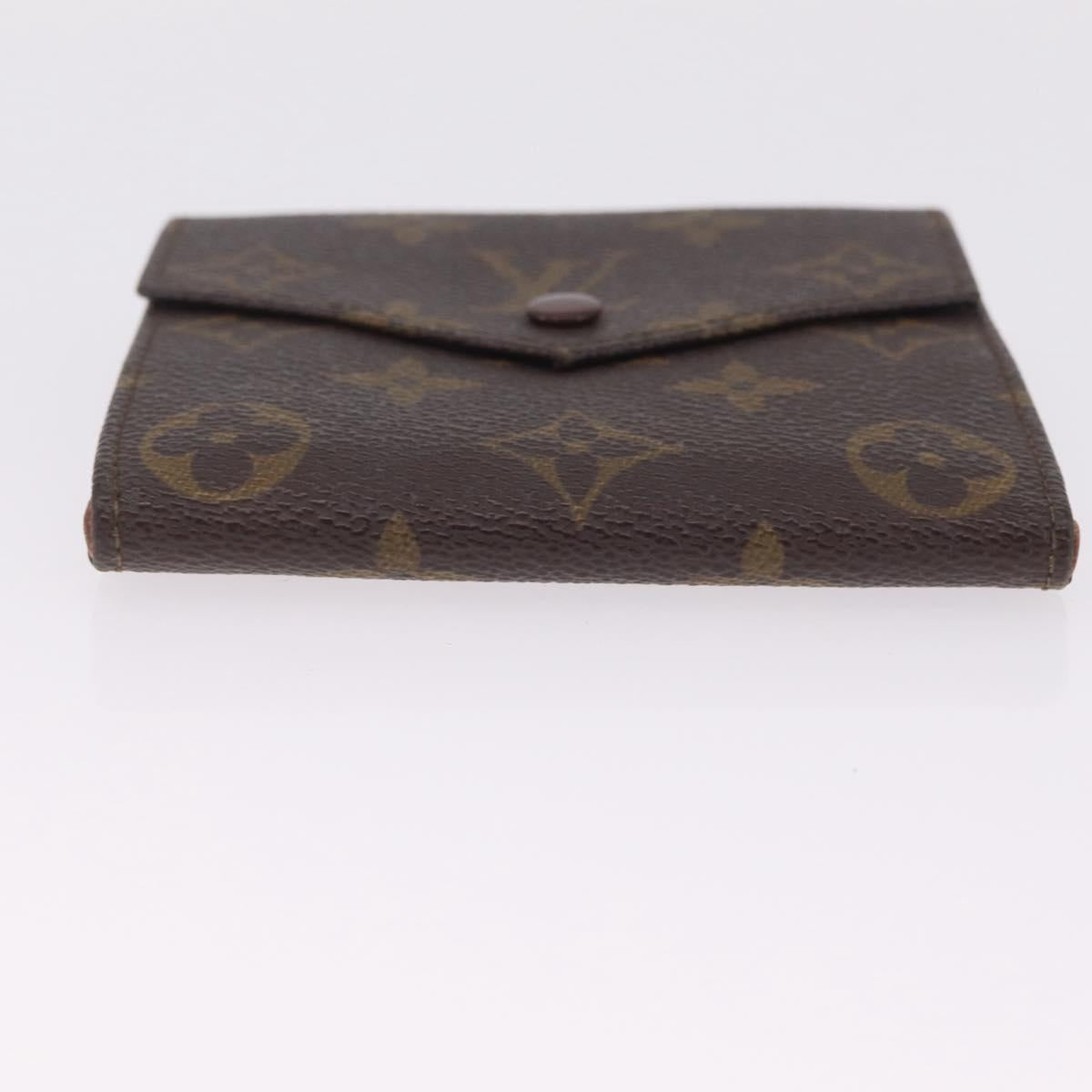 LOUIS VUITTON Monogram Porte Monnaie Bier Cartes Crdit Wallet M61660 Auth 210962