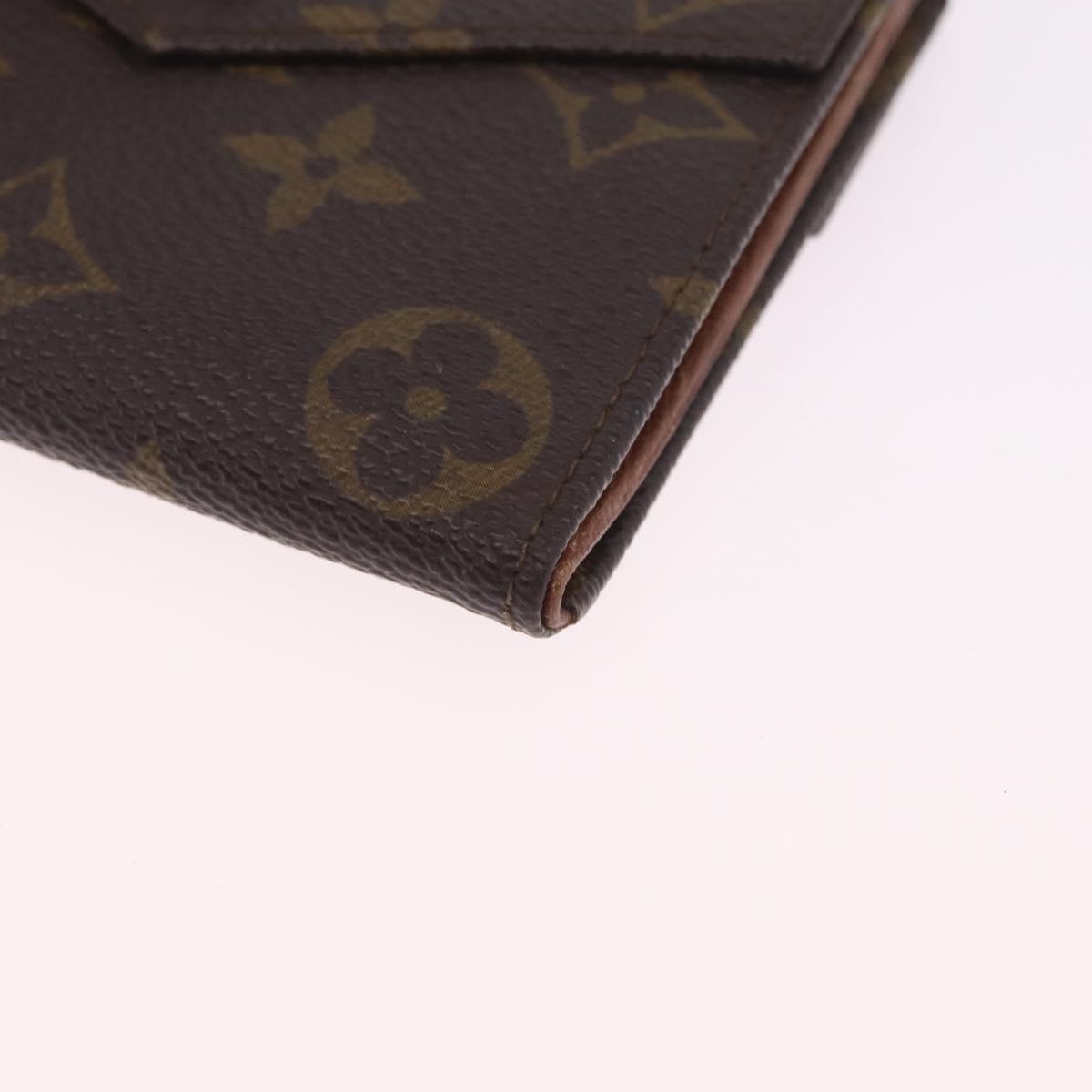 LOUIS VUITTON Monogram Porte Monnaie Bier Cartes Crdit Wallet M61660 Auth 210962