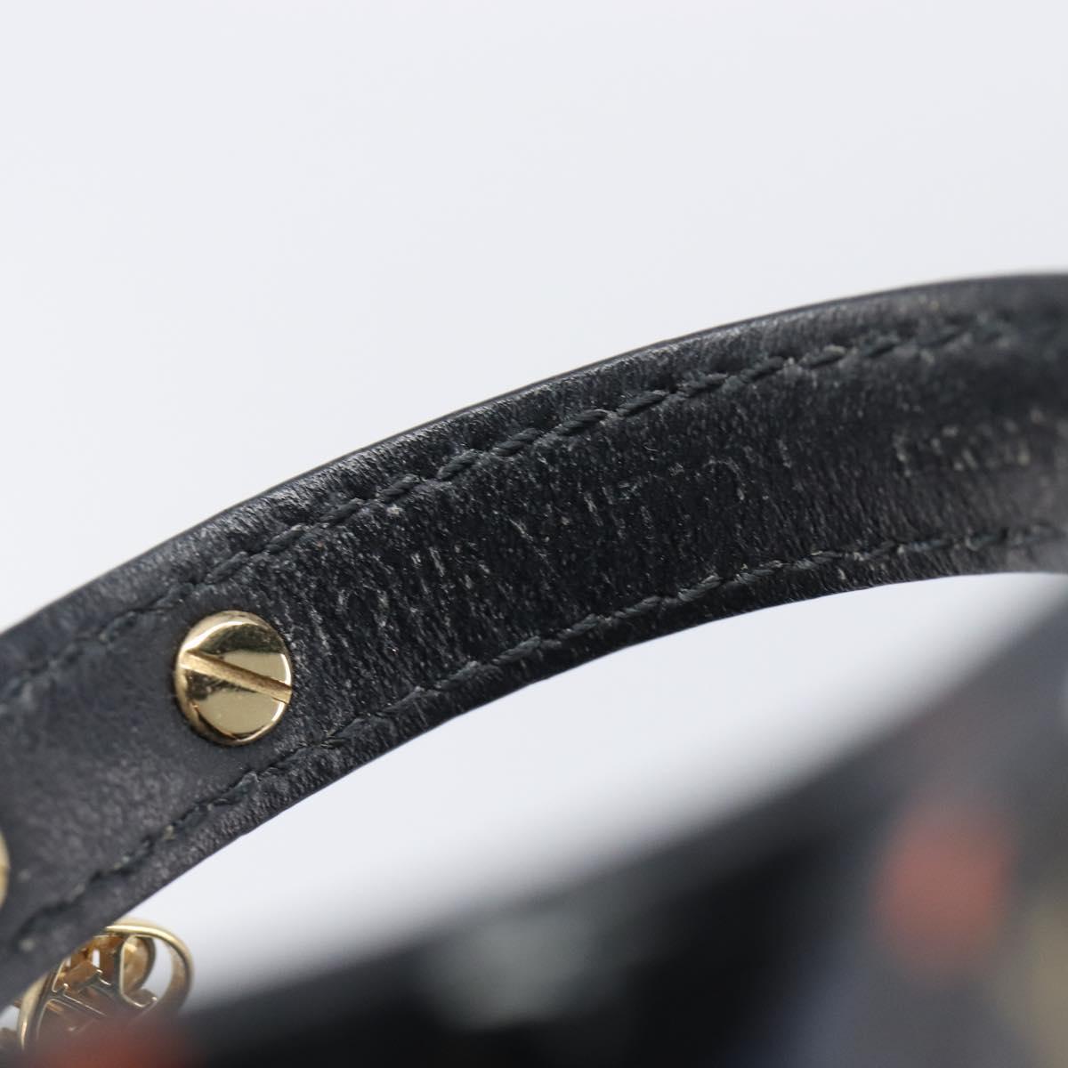 LOUIS VUITTON Monogram Game On Collection Bracelet Black MP285F LV Auth 210966A