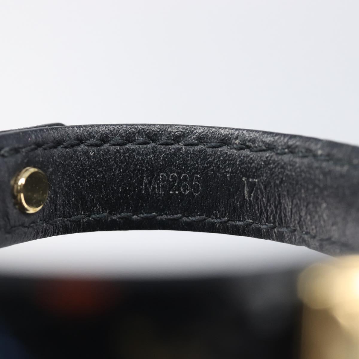 LOUIS VUITTON Monogram Game On Collection Bracelet Black MP285F LV Auth 210966A