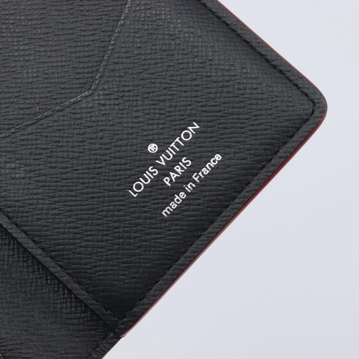 LOUIS VUITTON Damier Graphite Alps Organizer De Poch Case N60130 LV Auth 210971M