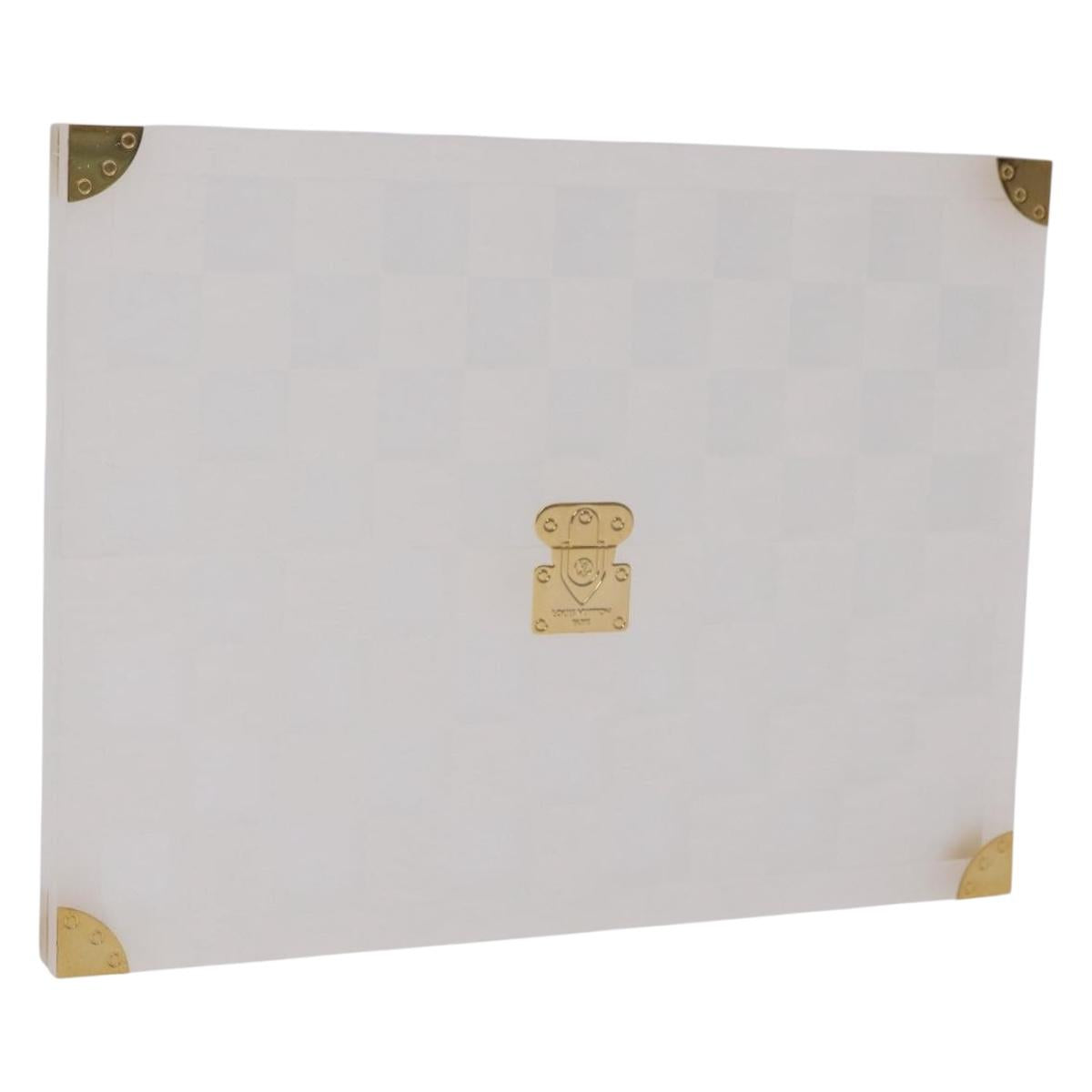 LOUIS VUITTON Damier Trunk Photo Frame plastic Clear LV Auth 210975