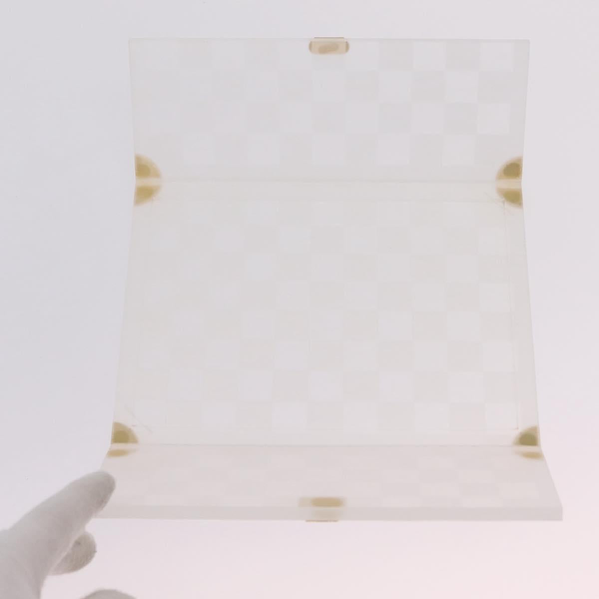 LOUIS VUITTON Damier Trunk Photo Frame plastic Clear LV Auth 210975