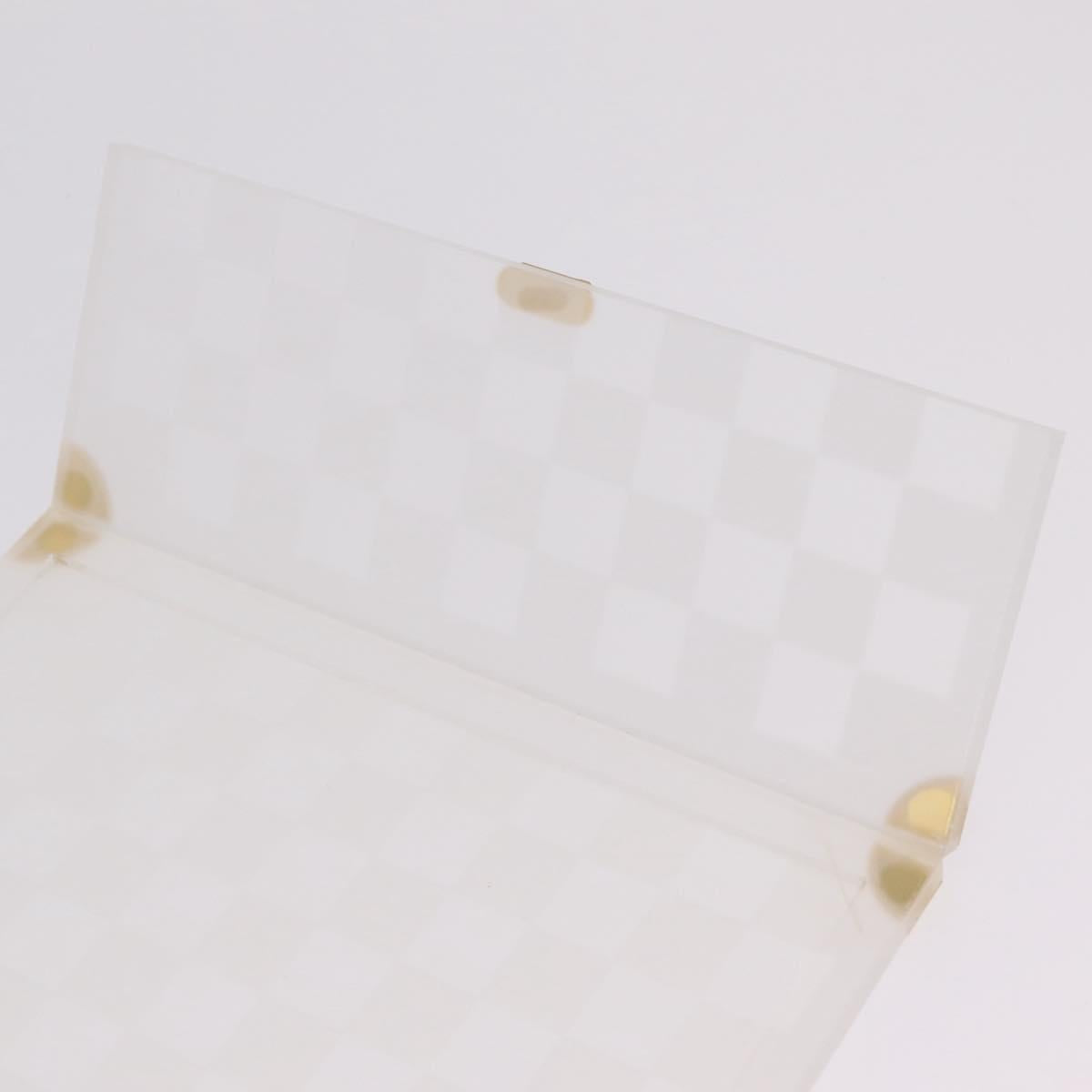 LOUIS VUITTON Damier Trunk Photo Frame plastic Clear LV Auth 210975