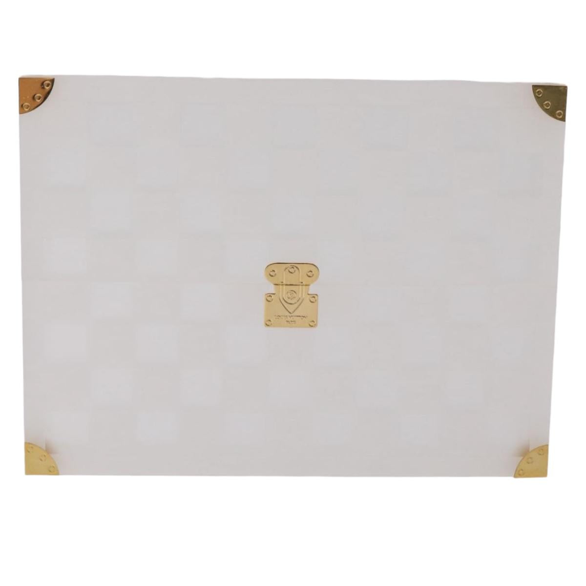 LOUIS VUITTON Damier Trunk Photo Frame plastic Clear LV Auth 210975