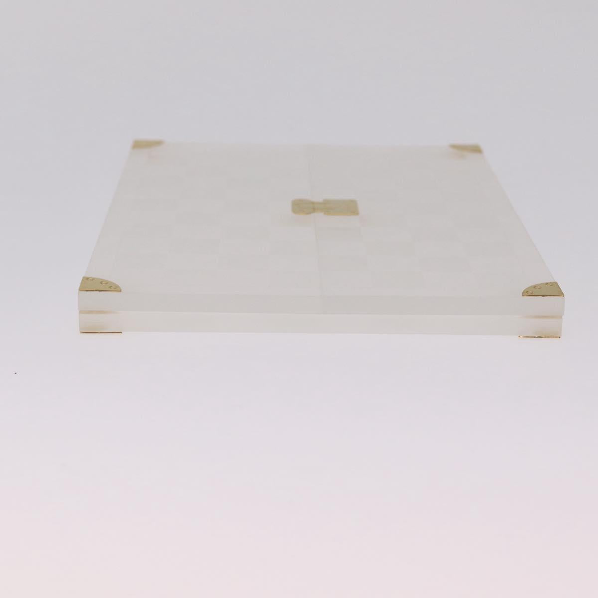 LOUIS VUITTON Damier Trunk Photo Frame plastic Clear LV Auth 210975
