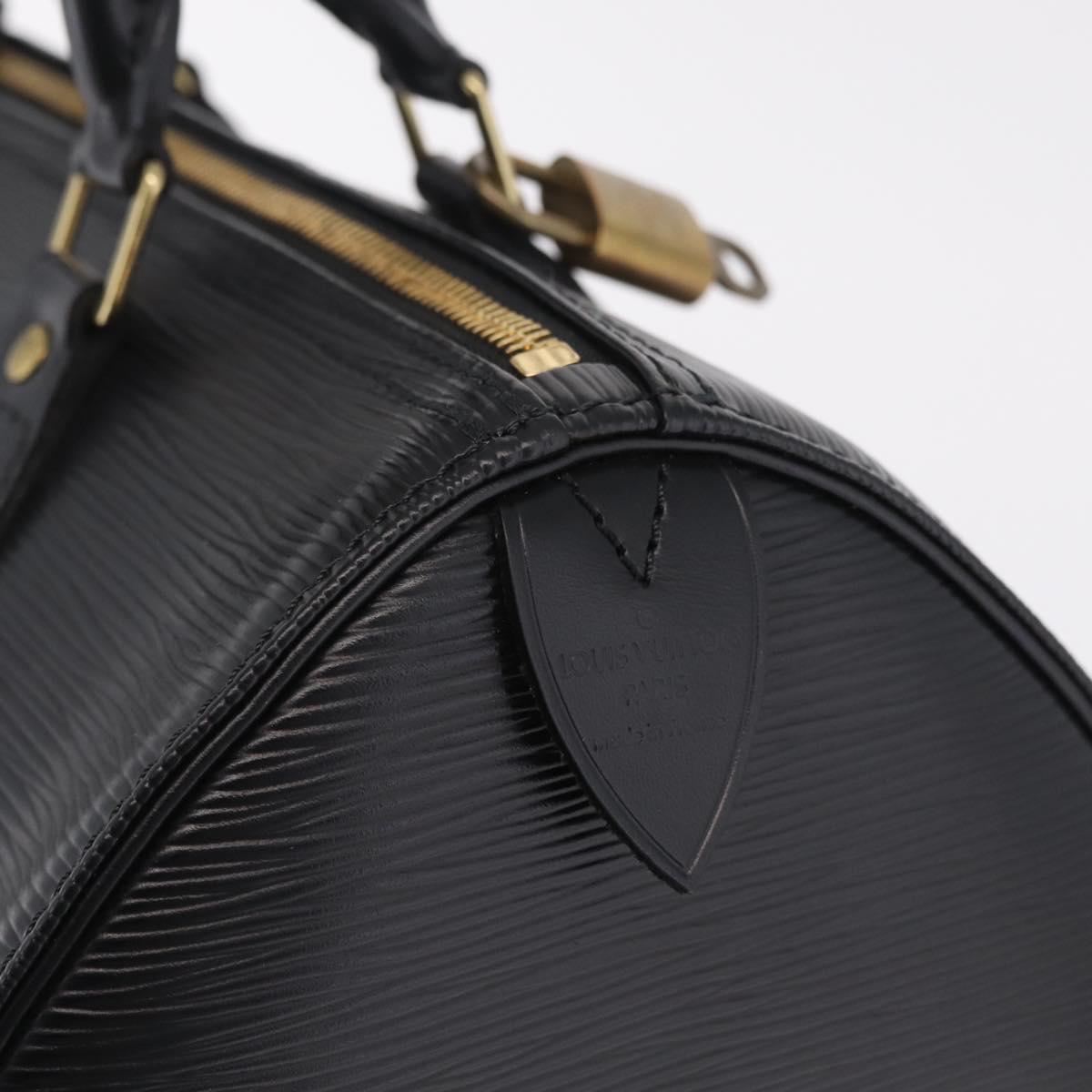 LOUIS VUITTON Epi Speedy 30 Hand Bag Noir black M43002 LV Auth 210985V