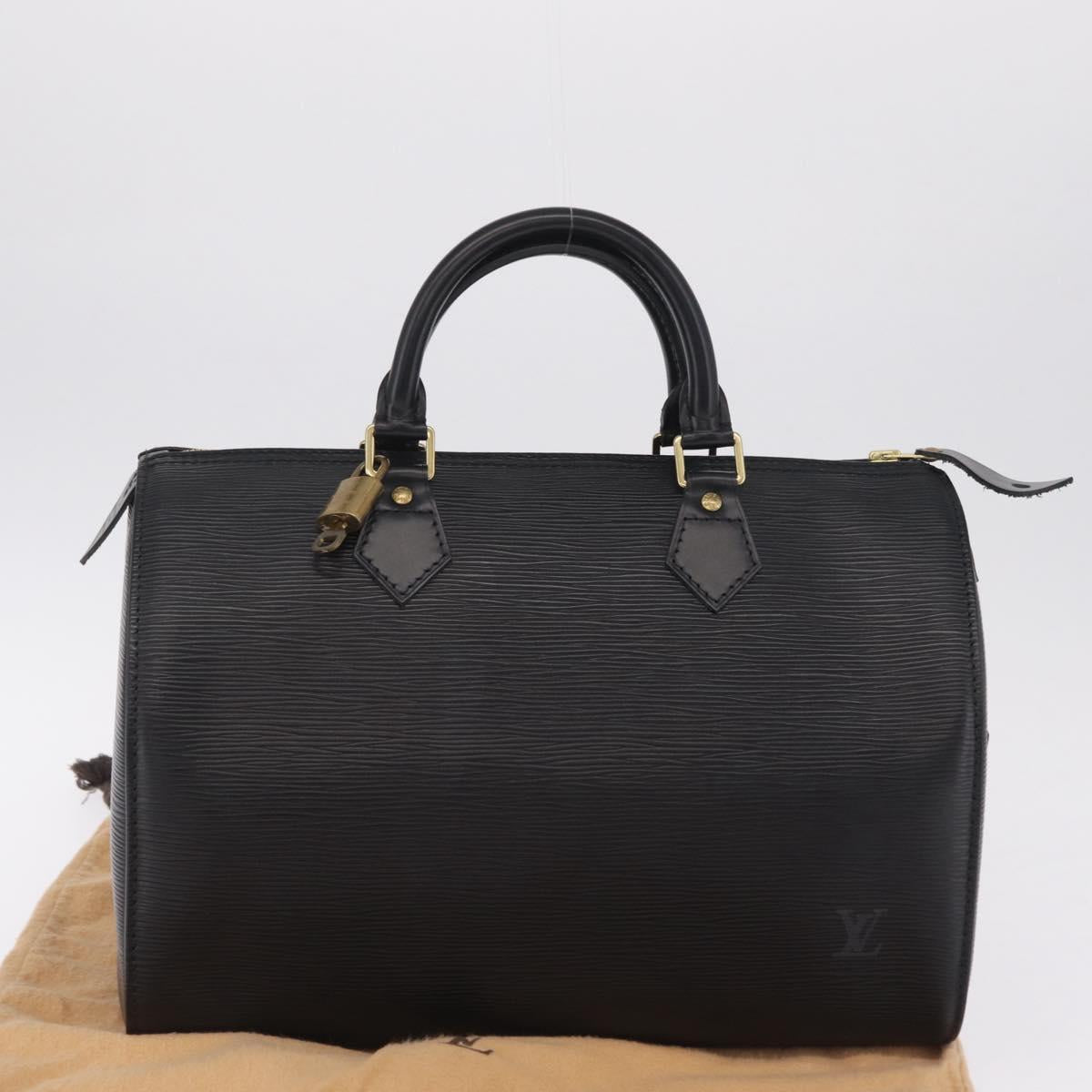 LOUIS VUITTON Epi Speedy 30 Hand Bag Noir black M43002 LV Auth 210985V