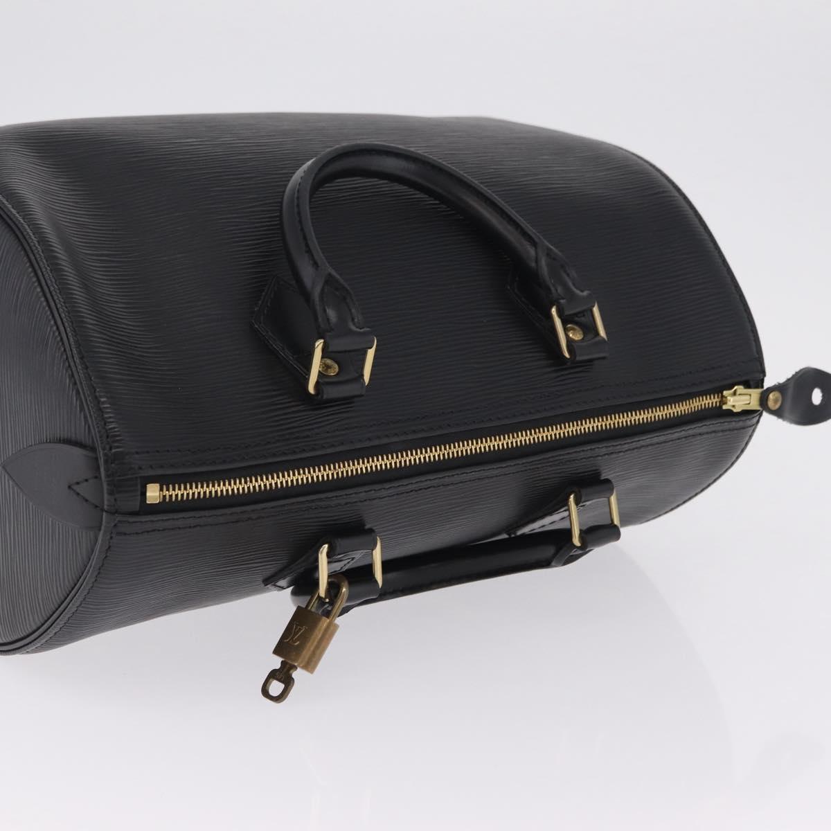 LOUIS VUITTON Epi Speedy 30 Hand Bag Noir black M43002 LV Auth 210985V
