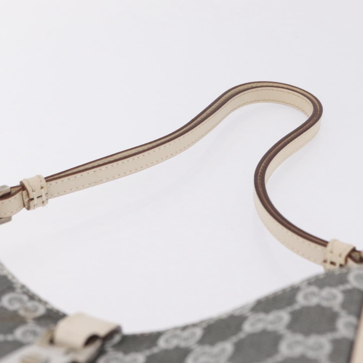 GUCCI GG Canvas Jackie Shoulder Bag Gray Silver 001 3876 Auth 210994V