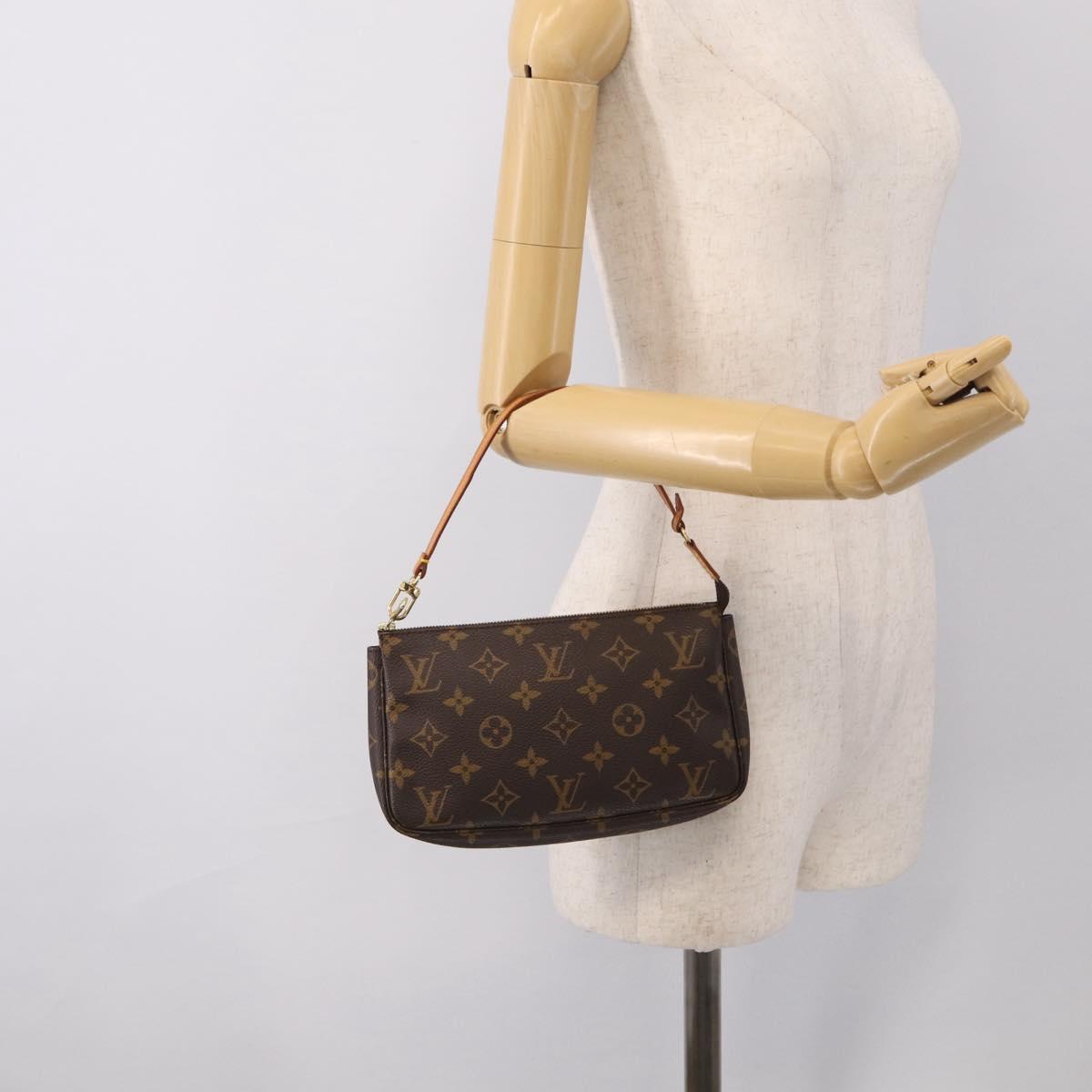 LOUIS VUITTON Monogram Pochette Accessoires Pouch M51980 LV Auth 210997V