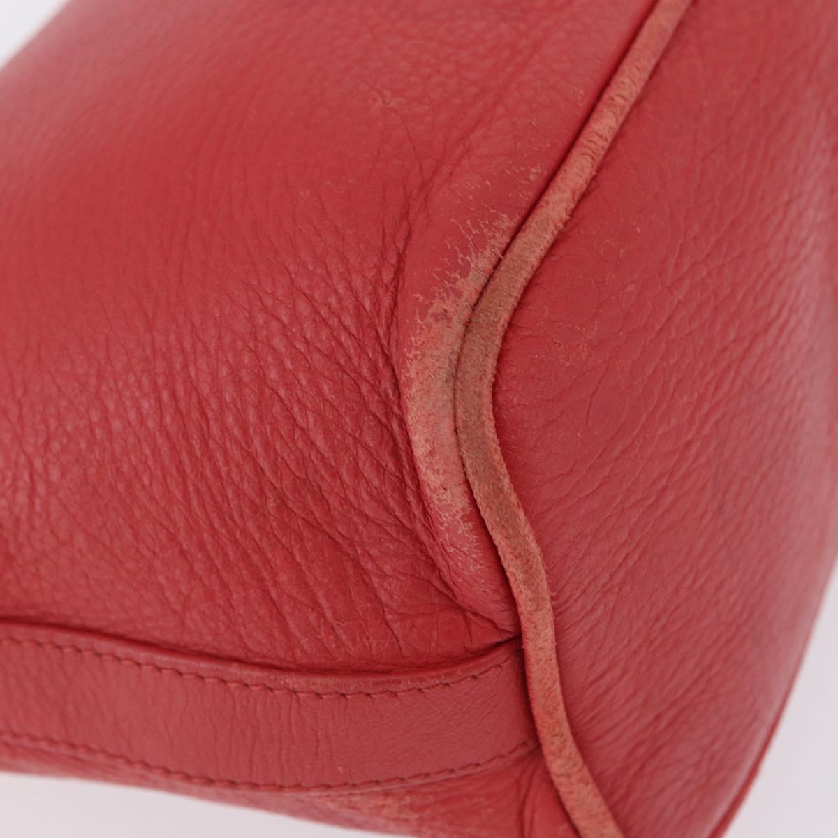 Bottega Veneta Shoulder Bag Leather Red 114088 Auth 210999