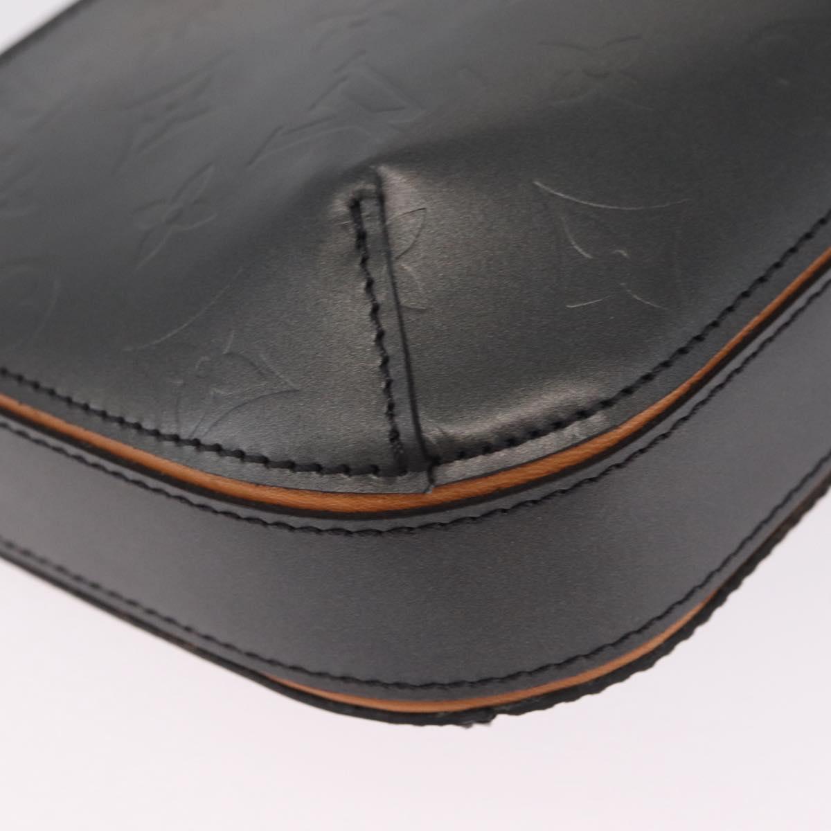 LOUIS VUITTON Monogram Mat Fowler Hand Bag Black M55142 LV Auth 211000V
