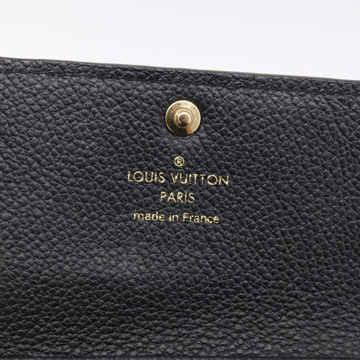 LOUIS VUITTON Monogram Empreinte Multicles6 Key Case Black M64421 Auth 211006V