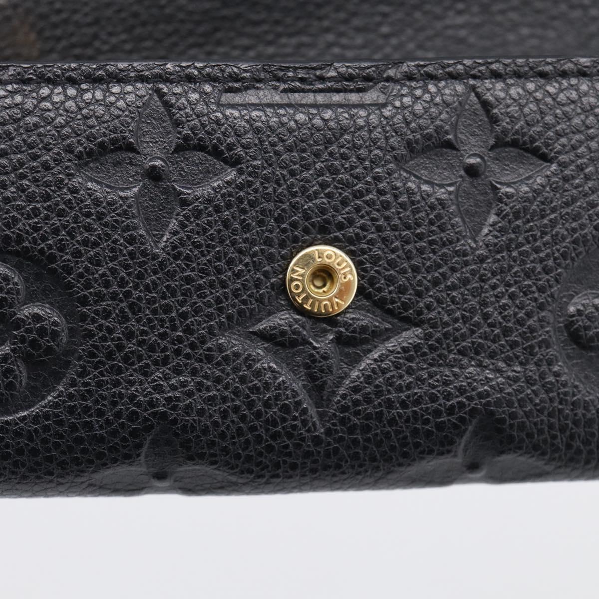 LOUIS VUITTON Monogram Empreinte Multicles6 Key Case Black M64421 Auth 211006V