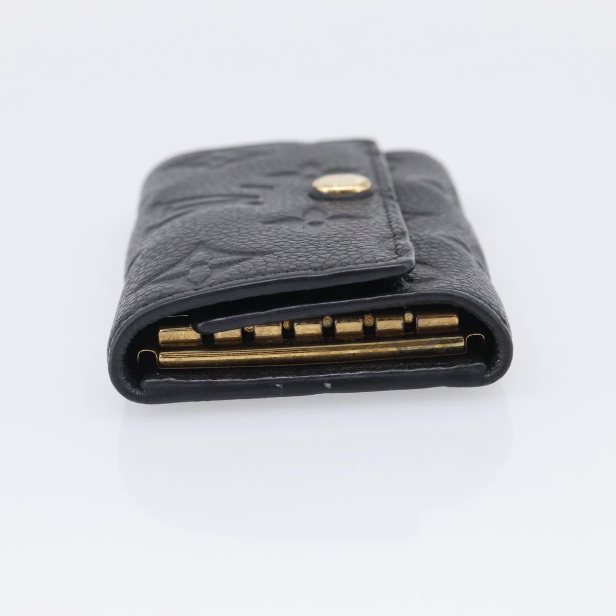LOUIS VUITTON Monogram Empreinte Multicles6 Key Case Black M64421 Auth 211006V