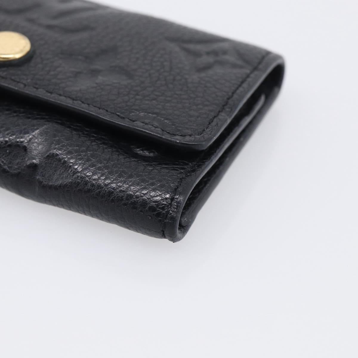 LOUIS VUITTON Monogram Empreinte Multicles6 Key Case Black M64421 Auth 211006V