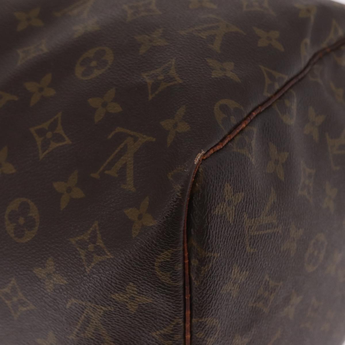 LOUIS VUITTON Monogram Keepall 55 Boston Bag M41424 LV Auth 211007