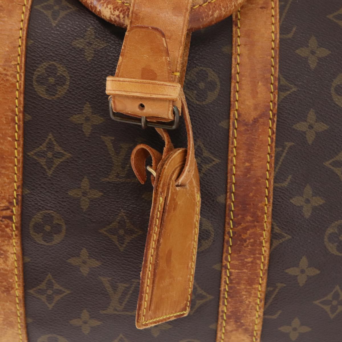 LOUIS VUITTON Monogram Keepall 55 Boston Bag M41424 LV Auth 211007