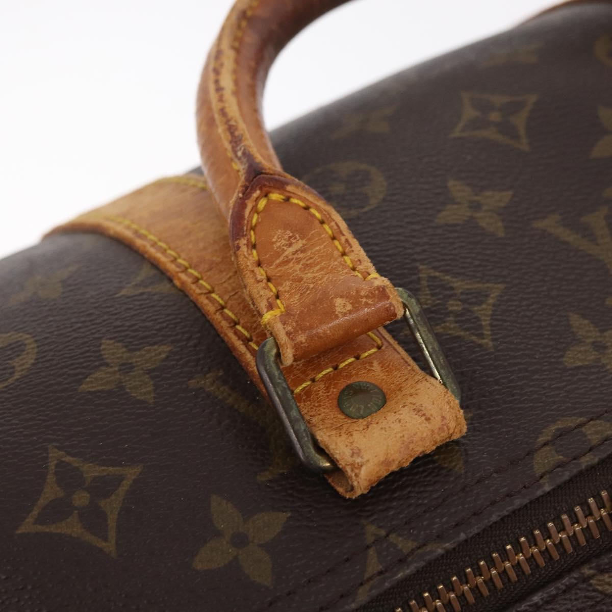 LOUIS VUITTON Monogram Keepall 55 Boston Bag M41424 LV Auth 211007