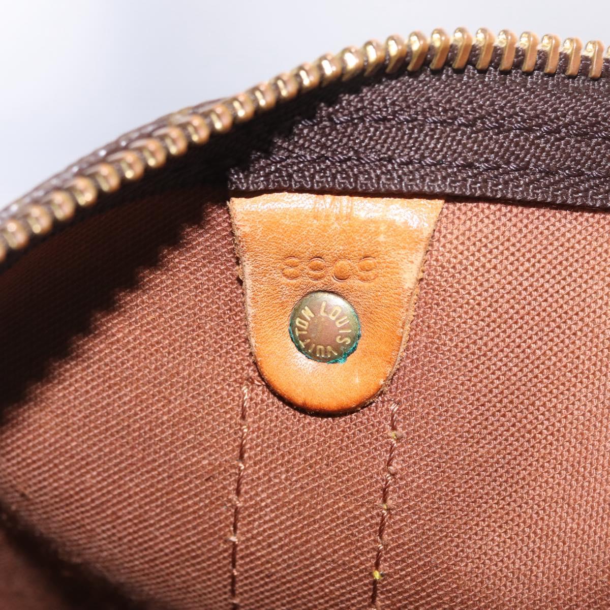 LOUIS VUITTON Monogram Keepall 55 Boston Bag M41424 LV Auth 211007