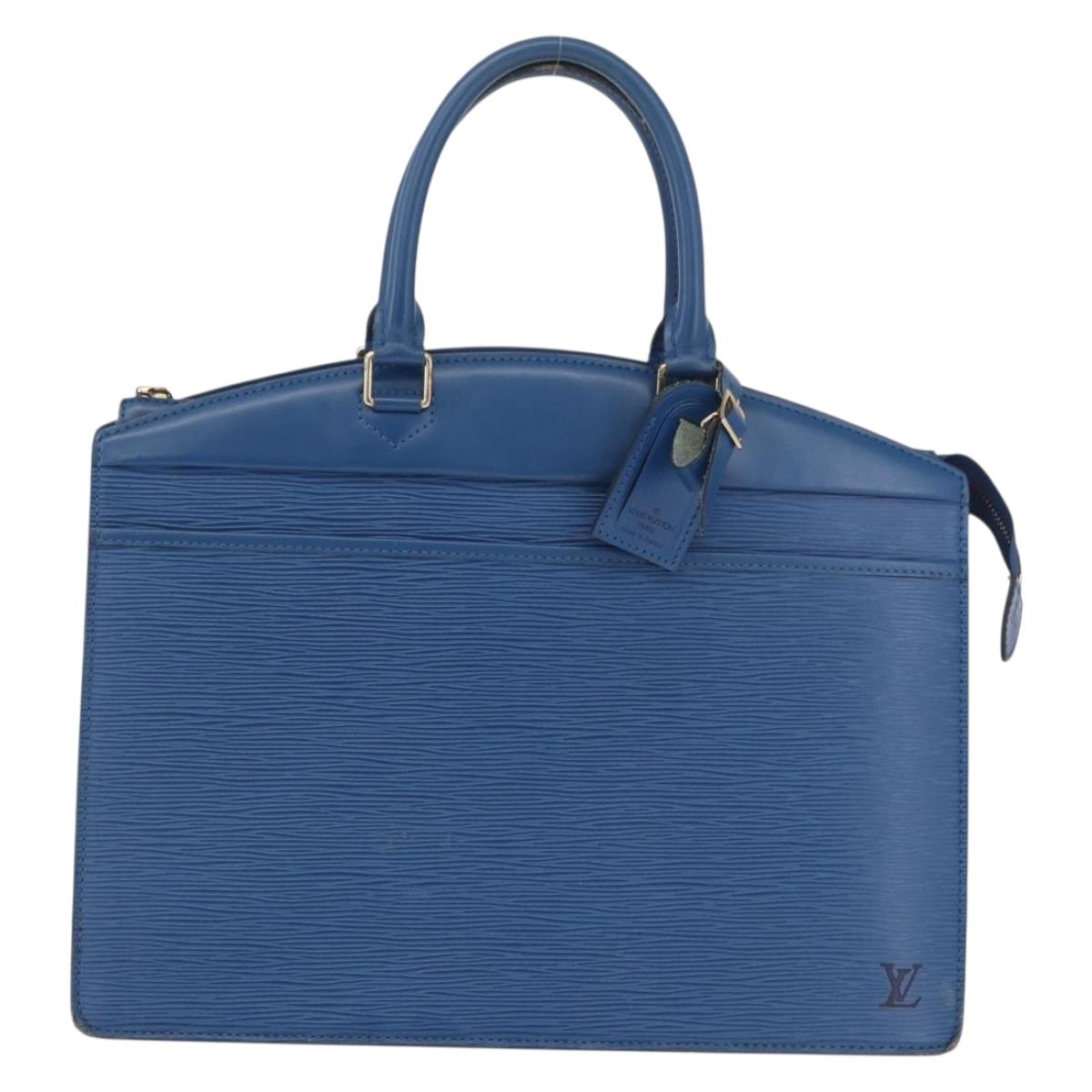 LOUIS VUITTON Epi Riviera Hand Bag Blue M48185 LV Auth 211009