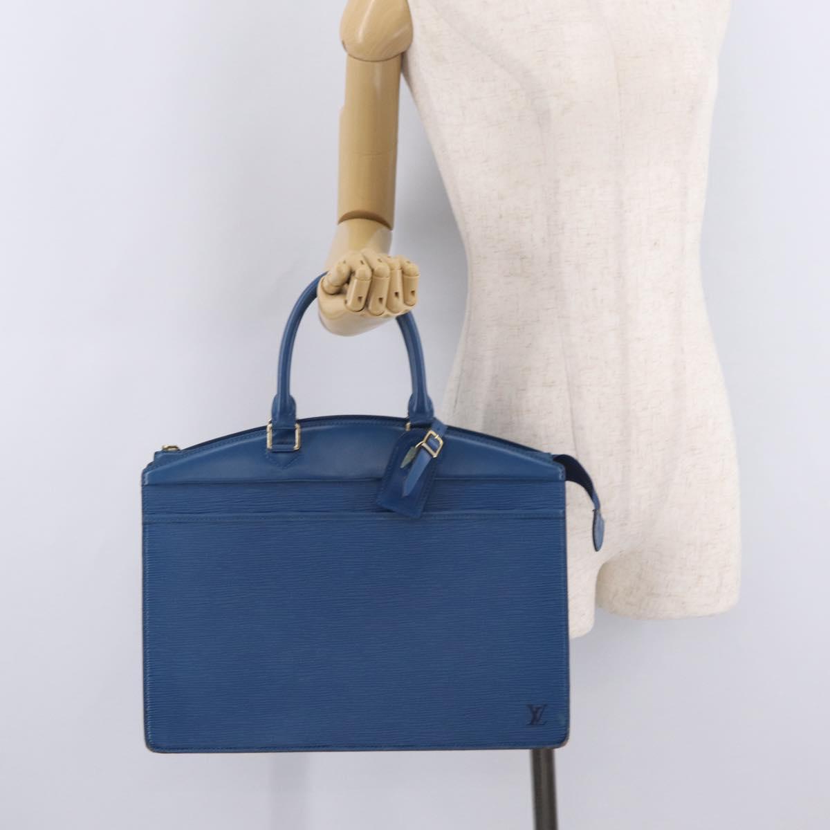 LOUIS VUITTON Epi Riviera Hand Bag Blue M48185 LV Auth 211009