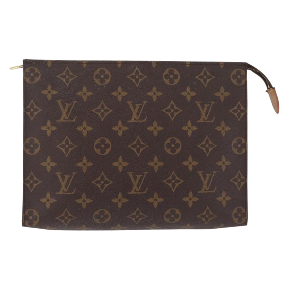 LOUIS VUITTON Monogram Poche Toilette 26 Pouch M47542 LV Auth 211017