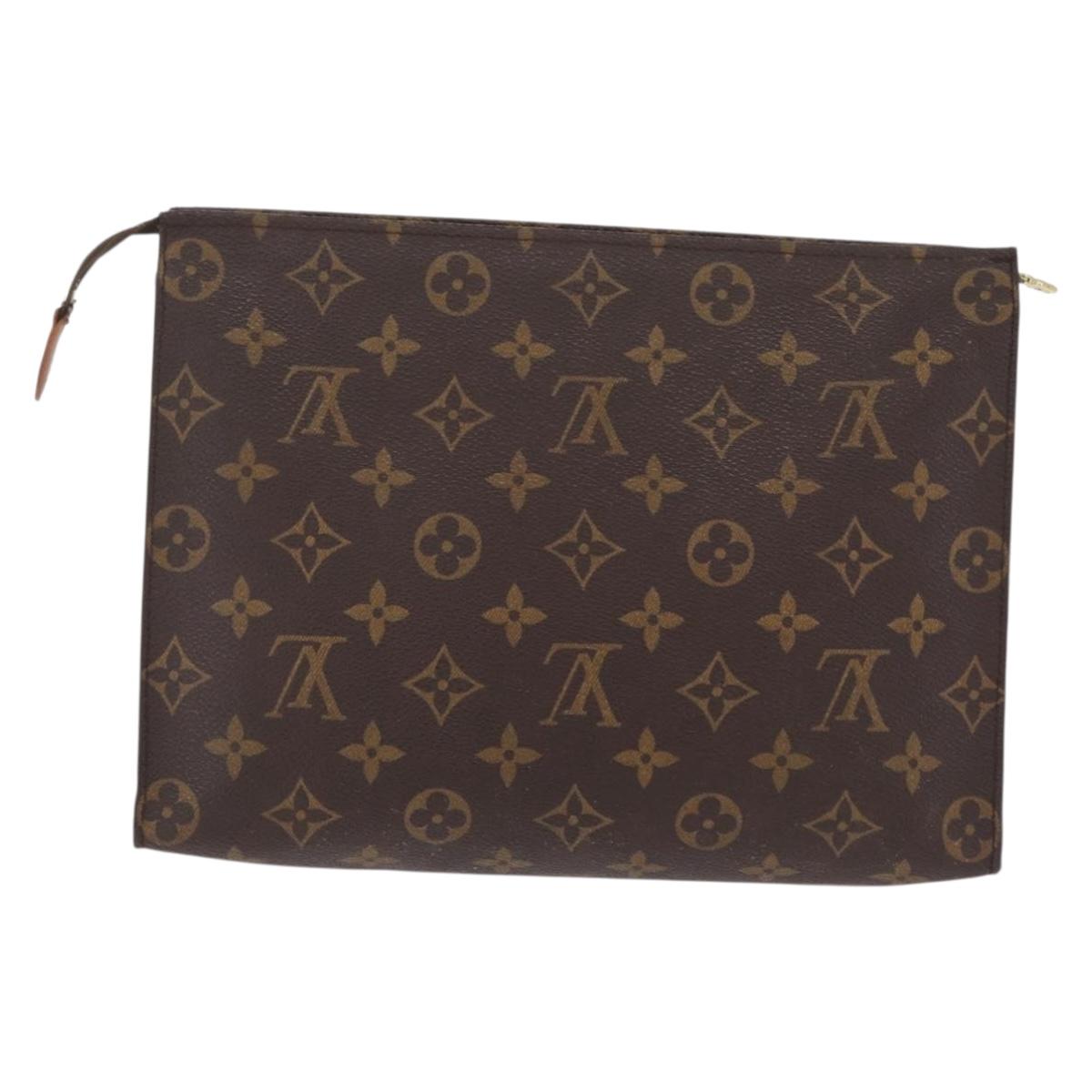 LOUIS VUITTON Monogram Poche Toilette 26 Pouch M47542 LV Auth 211017
