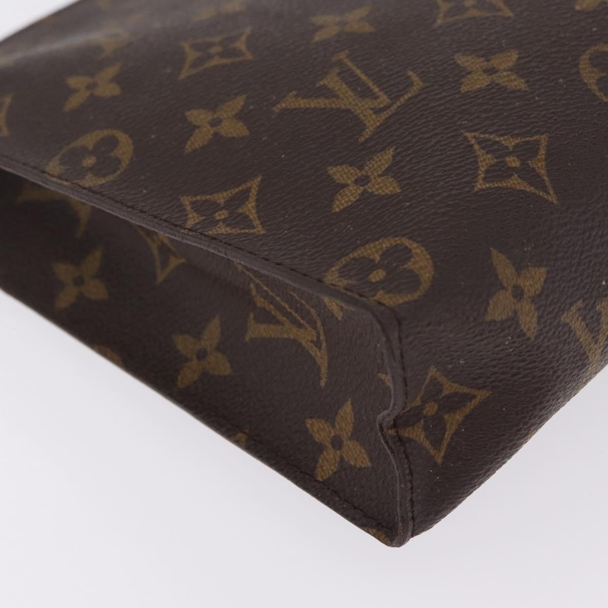 LOUIS VUITTON Monogram Poche Toilette 26 Pouch M47542 LV Auth 211017