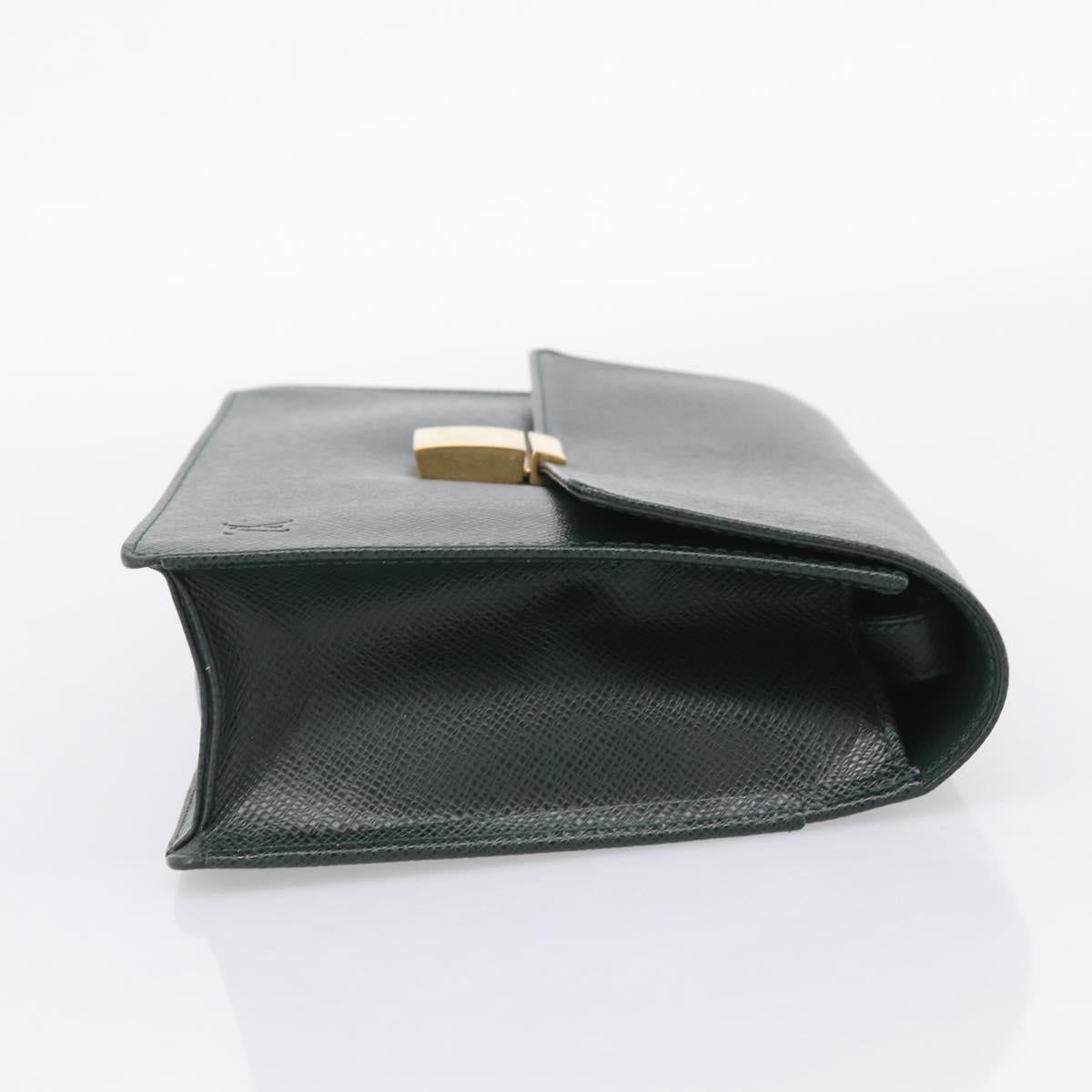 LOUIS VUITTON Taiga Selenga Clutch Bag Epicea M30784 LV Auth 211018A