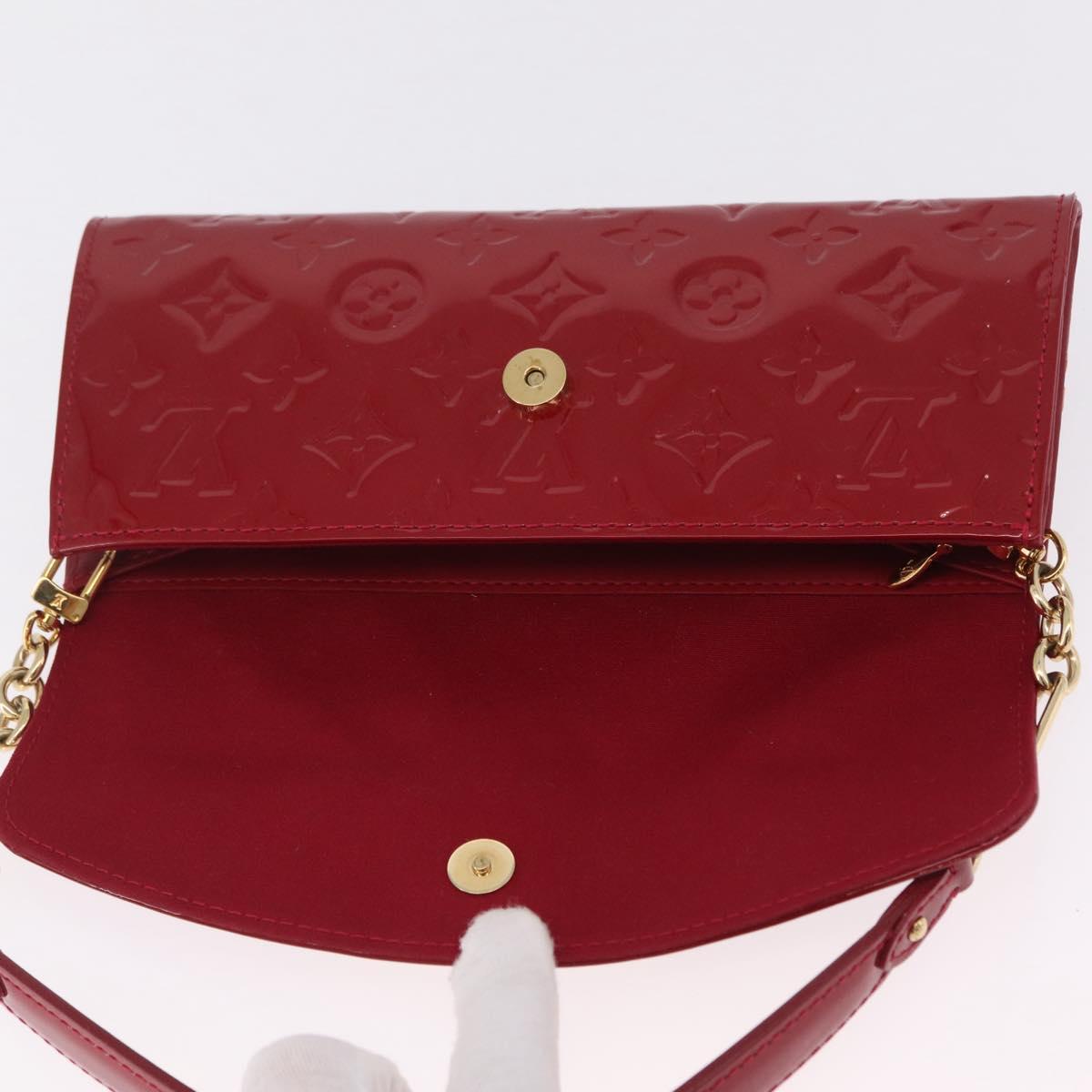 LOUIS VUITTON Monogram Vernis Sunset Bluebird Pomme D'amour M93543 Auth 211025V
