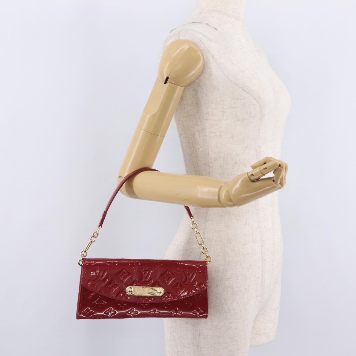 LOUIS VUITTON Monogram Vernis Sunset Bluebird Pomme D'amour M93543 Auth 211025V
