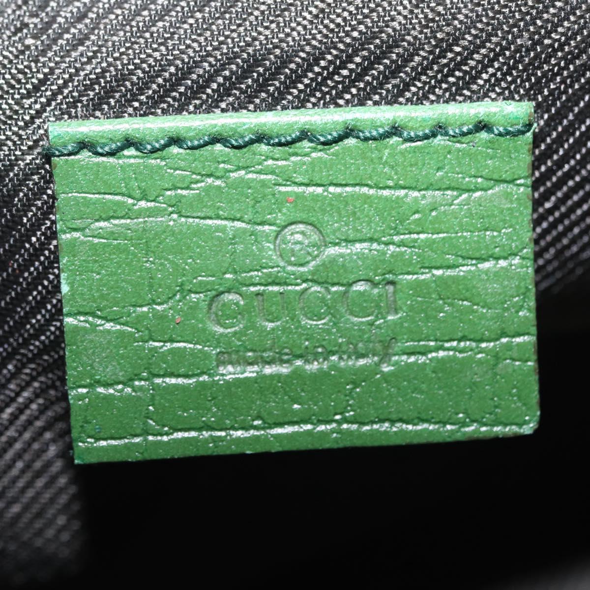 GUCCI GG Canvas Accessory Pouch Beige Silver 07198 Auth 211042V