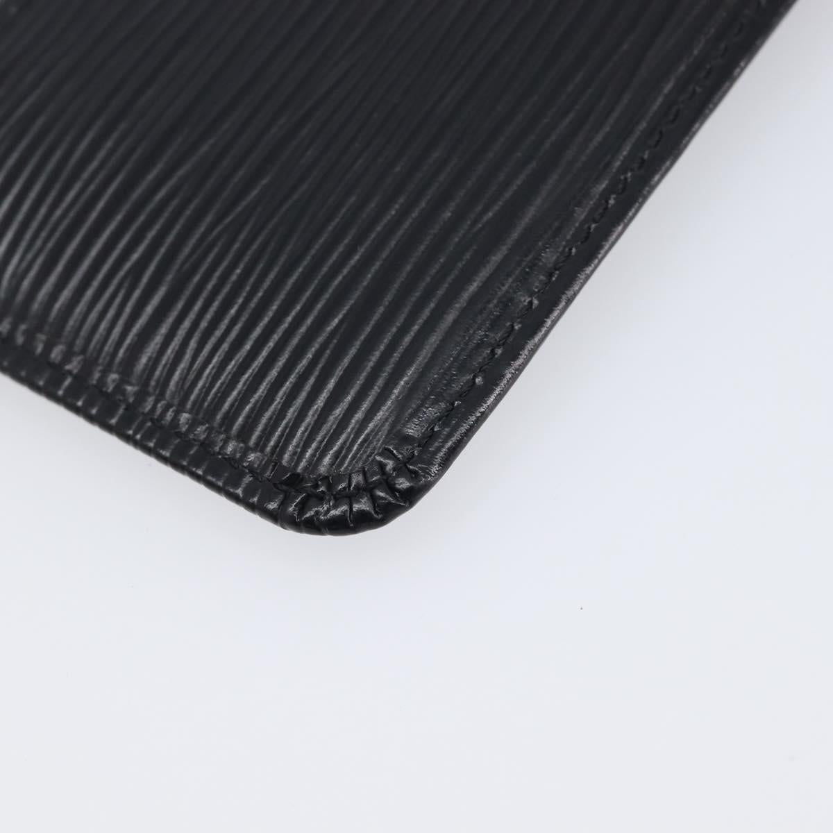 LOUIS VUITTON Epi Pochette Cles Coin Purse Black M63802 LV Auth 211047A