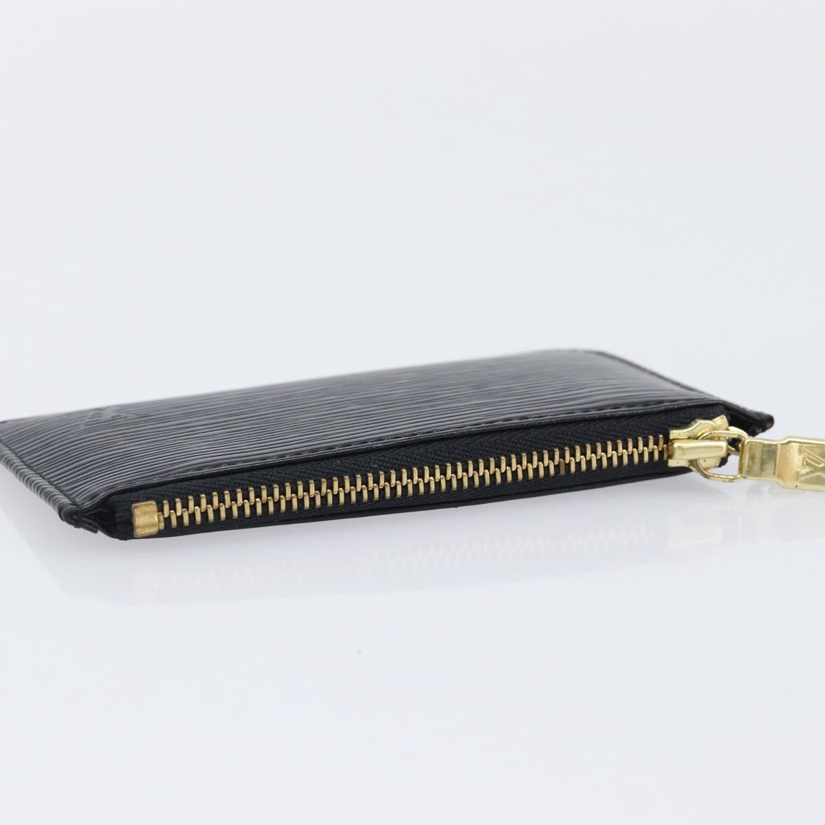 LOUIS VUITTON Epi Pochette Cles Coin Purse Black M63802 LV Auth 211047A