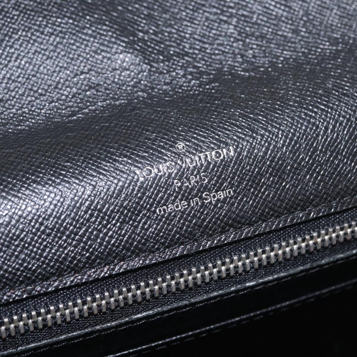 LOUIS VUITTON Taiga Selenga Clutch Bag Ardoise M30782 LV Auth 211057A