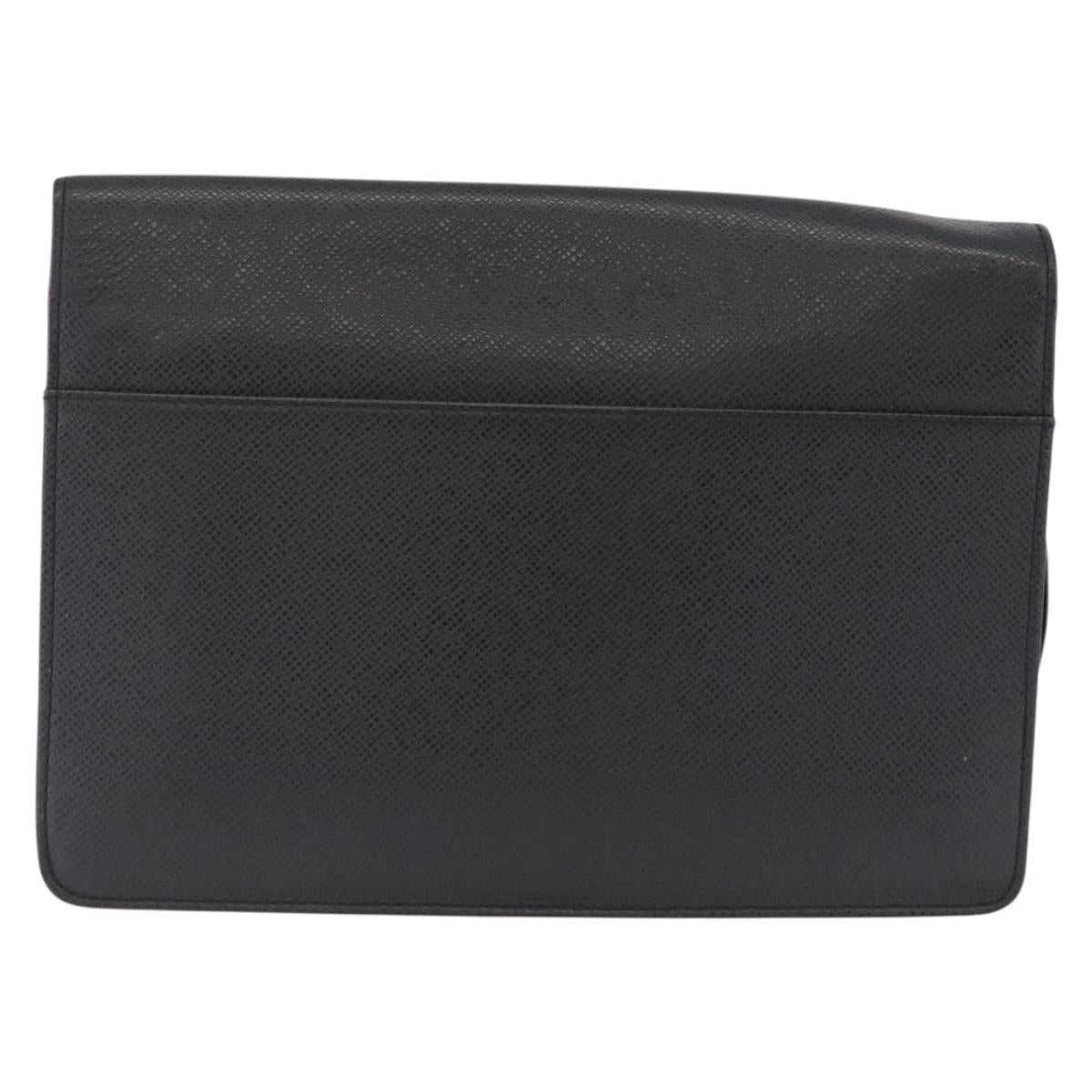 LOUIS VUITTON Taiga Selenga Clutch Bag Ardoise M30782 LV Auth 211057A