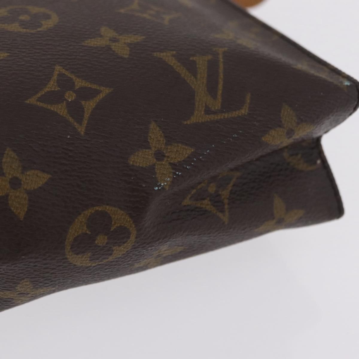 LOUIS VUITTON Monogram Poche Toilette 26 Pouch M47542 LV Auth 211059