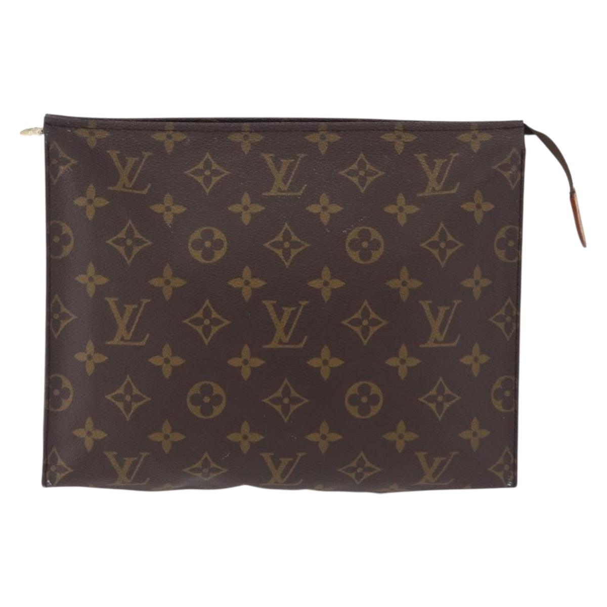 LOUIS VUITTON Monogram Poche Toilette 26 Pouch M47542 LV Auth 211059