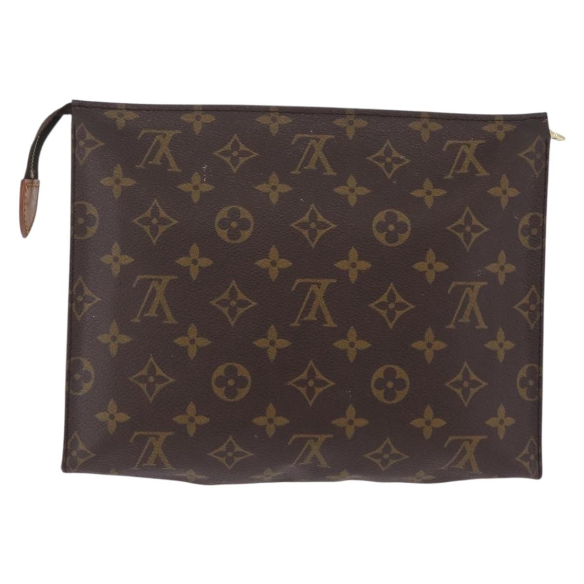LOUIS VUITTON Monogram Poche Toilette 26 Pouch M47542 LV Auth 211059