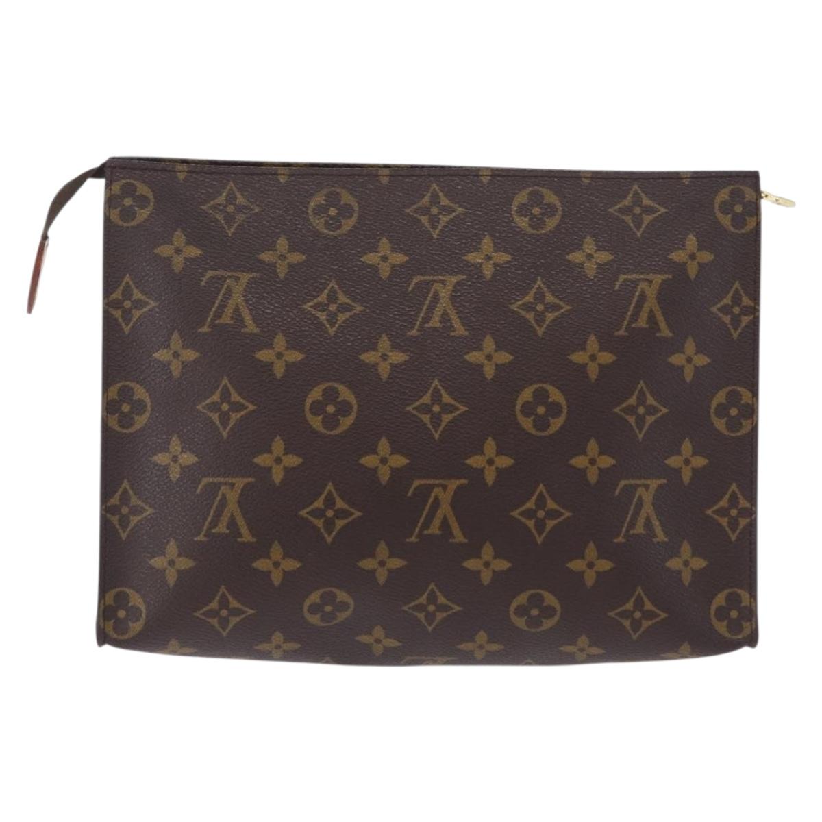 LOUIS VUITTON Monogram Poche Toilette 26 Pouch M47542 LV Auth 211060
