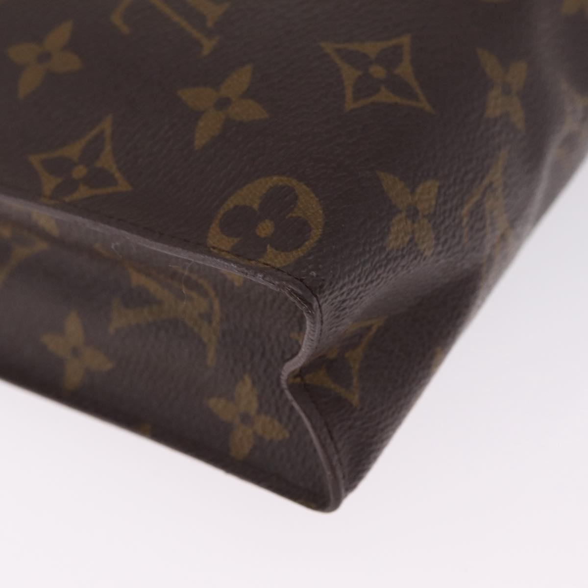 LOUIS VUITTON Monogram Poche Toilette 26 Pouch M47542 LV Auth 211064
