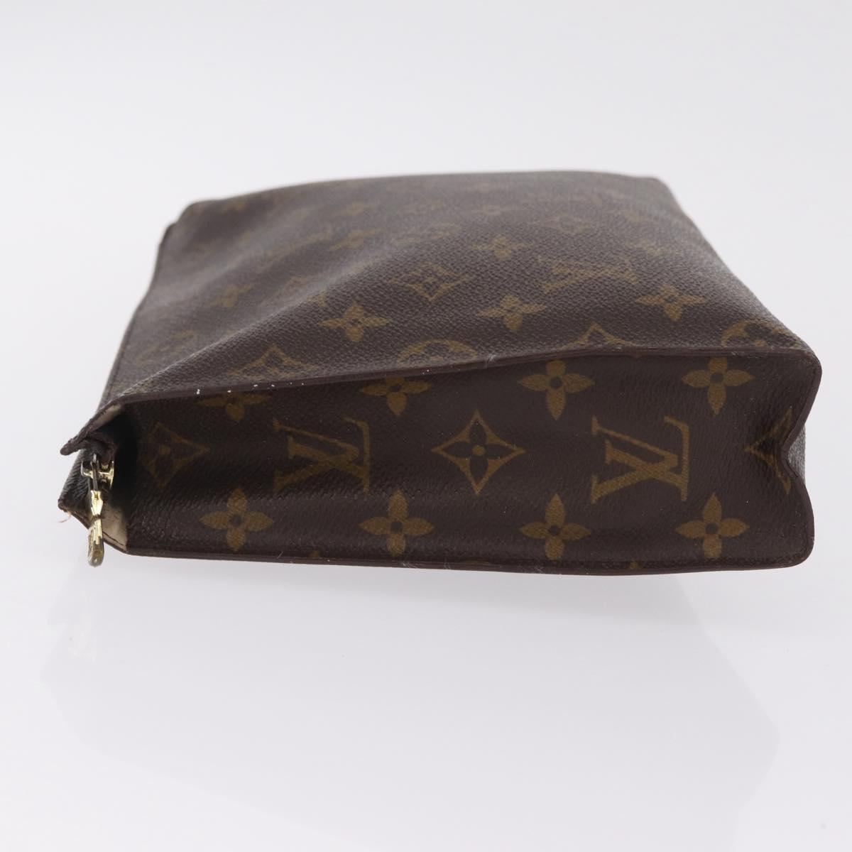 LOUIS VUITTON Monogram Poche Toilette 26 Pouch M47542 LV Auth 211064